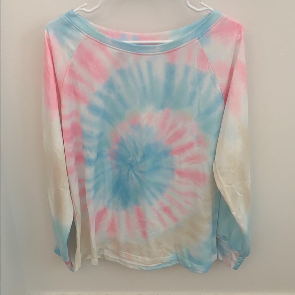 Tie dye lightweight sweatshirt